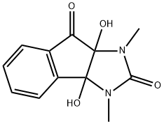 3a,8a-dihydroxy-1,3-dimethyl-1,3,3a,8a-tetrahydroindeno[1,2-d]imidazole-2,8-dione,22431-02-3,结构式