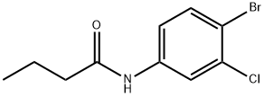 N-(4-bromo-3-chlorophenyl)butanamide Struktur