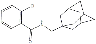 N-(1-adamantylmethyl)-2-chlorobenzamide Struktur