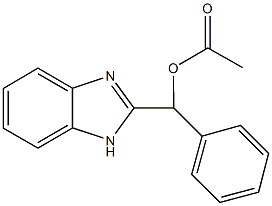 1H-benzimidazol-2-yl(phenyl)methyl acetate Structure
