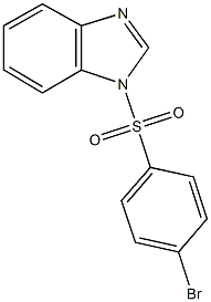 1-[(4-bromophenyl)sulfonyl]-1H-benzimidazole Structure