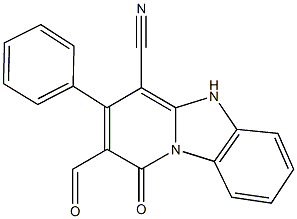 230639-08-4 2-formyl-1-oxo-3-phenyl-1,5-dihydropyrido[1,2-a]benzimidazole-4-carbonitrile