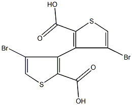 4,4'-dibromo-3,3'-bithiophene-2,2'-dicarboxylic acid Structure