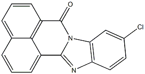 10-chloro-7H-benzimidazo[2,1-a]benzo[de]isoquinolin-7-one, 23982-76-5, 结构式
