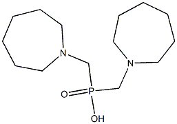 bis(1-azepanylmethyl)phosphinic acid Structure