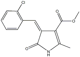 244299-04-5 methyl 4-(2-chlorobenzylidene)-2-methyl-5-oxo-4,5-dihydro-1H-pyrrole-3-carboxylate
