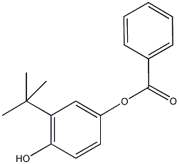 3-tert-butyl-4-hydroxyphenyl benzoate Struktur