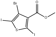 methyl 4-bromo-2,5-diiodothiophene-3-carboxylate Structure