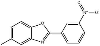 2-{3-nitrophenyl}-5-methyl-1,3-benzoxazole,25284-11-1,结构式