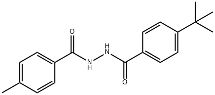 4-tert-butyl-N'-(4-methylbenzoyl)benzohydrazide 化学構造式