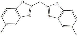5-methyl-2-[(5-methyl-1,3-benzoxazol-2-yl)methyl]-1,3-benzoxazole Struktur