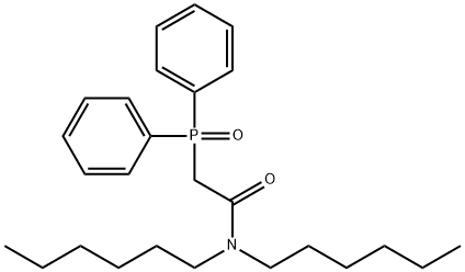 2-(diphenylphosphoryl)-N,N-dihexylacetamide 结构式