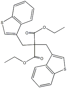 26461-81-4 diethyl 2,2-bis(1-benzothien-3-ylmethyl)malonate