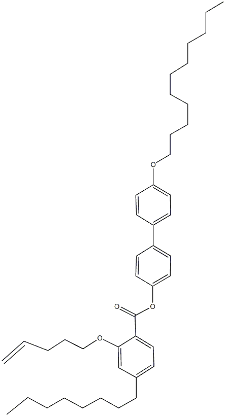 4'-(undecyloxy)[1,1'-biphenyl]-4-yl 4-octyl-2-(4-pentenyloxy)benzoate Structure