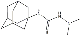 N-(1-adamantyl)-2,2-dimethylhydrazinecarbothioamide Struktur
