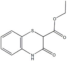 ethyl 3-oxo-3,4-dihydro-2H-1,4-benzothiazine-2-carboxylate Struktur