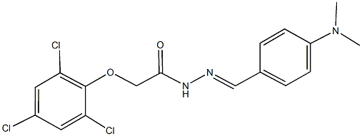 N'-[4-(dimethylamino)benzylidene]-2-(2,4,6-trichlorophenoxy)acetohydrazide Structure