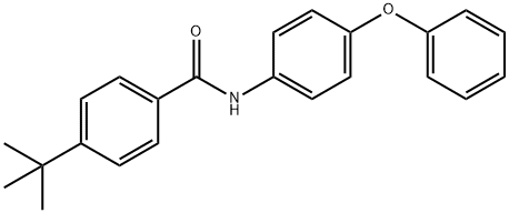 4-tert-butyl-N-(4-phenoxyphenyl)benzamide Struktur