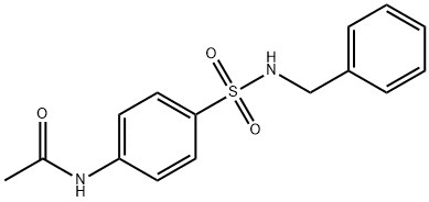 N-{4-[(benzylamino)sulfonyl]phenyl}acetamide Structure