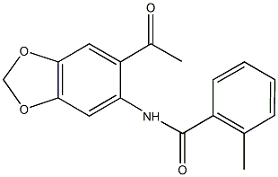 N-(6-acetyl-1,3-benzodioxol-5-yl)-2-methylbenzamide|