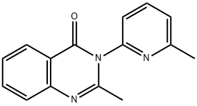 2-methyl-3-(6-methyl-2-pyridinyl)-4(3H)-quinazolinone 结构式