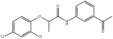 N-(3-acetylphenyl)-2-(2,4-dichlorophenoxy)propanamide Struktur