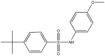 4-tert-butyl-N-(4-methoxyphenyl)benzenesulfonamide Structure