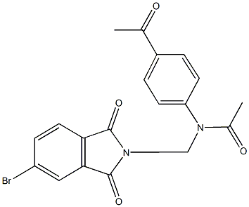 N-(4-acetylphenyl)-N-[(5-bromo-1,3-dioxo-1,3-dihydro-2H-isoindol-2-yl)methyl]acetamide|