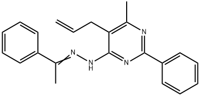 1-phenylethanone (5-allyl-6-methyl-2-phenyl-4-pyrimidinyl)hydrazone|