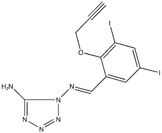 N-(5-amino-1H-tetraazol-1-yl)-N-[3,5-diiodo-2-(2-propynyloxy)benzylidene]amine|