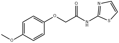 2-(4-methoxyphenoxy)-N-(1,3-thiazol-2-yl)acetamide Structure