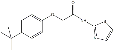 2-(4-tert-butylphenoxy)-N-(1,3-thiazol-2-yl)acetamide Struktur