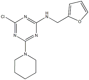29596-75-6 N-[4-chloro-6-(1-piperidinyl)-1,3,5-triazin-2-yl]-N-(2-furylmethyl)amine
