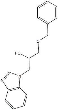 1-(1H-benzimidazol-1-yl)-3-(benzyloxy)-2-propanol 结构式