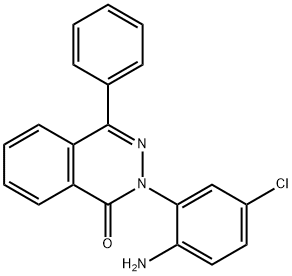 2-(2-amino-5-chlorophenyl)-4-phenyl-1(2H)-phthalazinone Structure