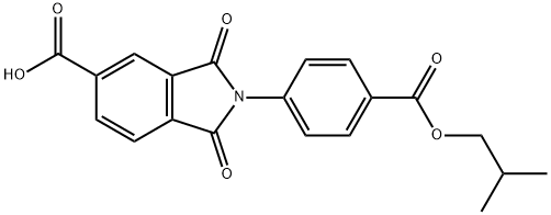 2-[4-(isobutoxycarbonyl)phenyl]-1,3-dioxoisoindoline-5-carboxylic acid,297162-00-6,结构式