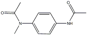 N-[4-(acetylamino)phenyl]-N-methylacetamide Struktur