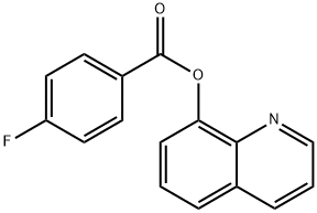 8-quinolinyl 4-fluorobenzoate Structure