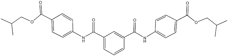 isobutyl 4-[(3-{[4-(isobutoxycarbonyl)anilino]carbonyl}benzoyl)amino]benzoate Struktur