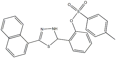 2-[5-(1-naphthyl)-2,3-dihydro-1,3,4-thiadiazol-2-yl]phenyl 4-methylbenzenesulfonate,298218-66-3,结构式