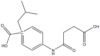 4-[4-(isobutoxycarbonyl)anilino]-4-oxobutanoic acid Struktur
