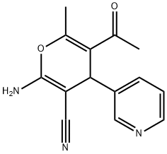 5-acetyl-2-amino-6-methyl-4-(3-pyridinyl)-4H-pyran-3-carbonitrile|