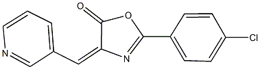 2-(4-chlorophenyl)-4-(3-pyridinylmethylene)-1,3-oxazol-5(4H)-one Struktur