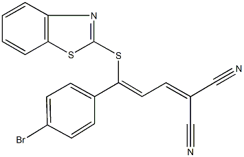 299463-38-0 2-[3-(1,3-benzothiazol-2-ylsulfanyl)-3-(4-bromophenyl)-2-propenylidene]malononitrile