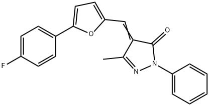 4-{[5-(4-fluorophenyl)-2-furyl]methylene}-5-methyl-2-phenyl-2,4-dihydro-3H-pyrazol-3-one