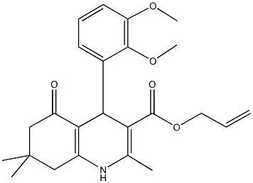 299945-42-9 allyl 4-(2,3-dimethoxyphenyl)-2,7,7-trimethyl-5-oxo-1,4,5,6,7,8-hexahydro-3-quinolinecarboxylate