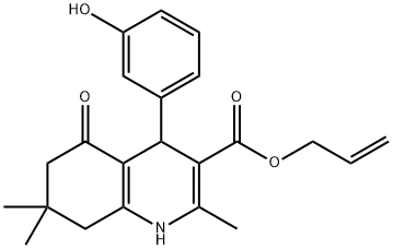 prop-2-enyl 4-(3-hydroxyphenyl)-2,7,7-trimethyl-5-oxo-1,4,5,6,7,8-hexahydroquinoline-3-carboxylate