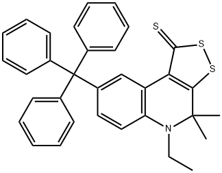 299970-42-6 5-ethyl-4,4-dimethyl-8-trityl-4,5-dihydro-1H-[1,2]dithiolo[3,4-c]quinoline-1-thione