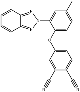 4-[2-(2H-1,2,3-benzotriazol-2-yl)-4-methylphenoxy]phthalonitrile Structure