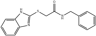 2-(1H-benzimidazol-2-ylsulfanyl)-N-benzylacetamide 结构式